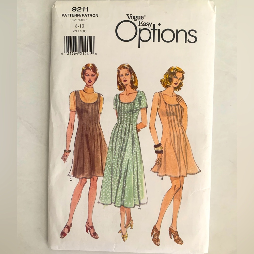Vogue Easy Options Pattern 9211